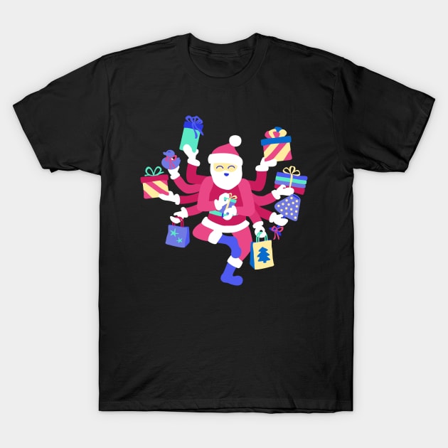 Dancing Pastel Shiva Claus T-Shirt by XOOXOO